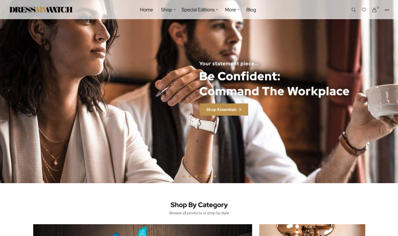 Dress My Watch Homepage