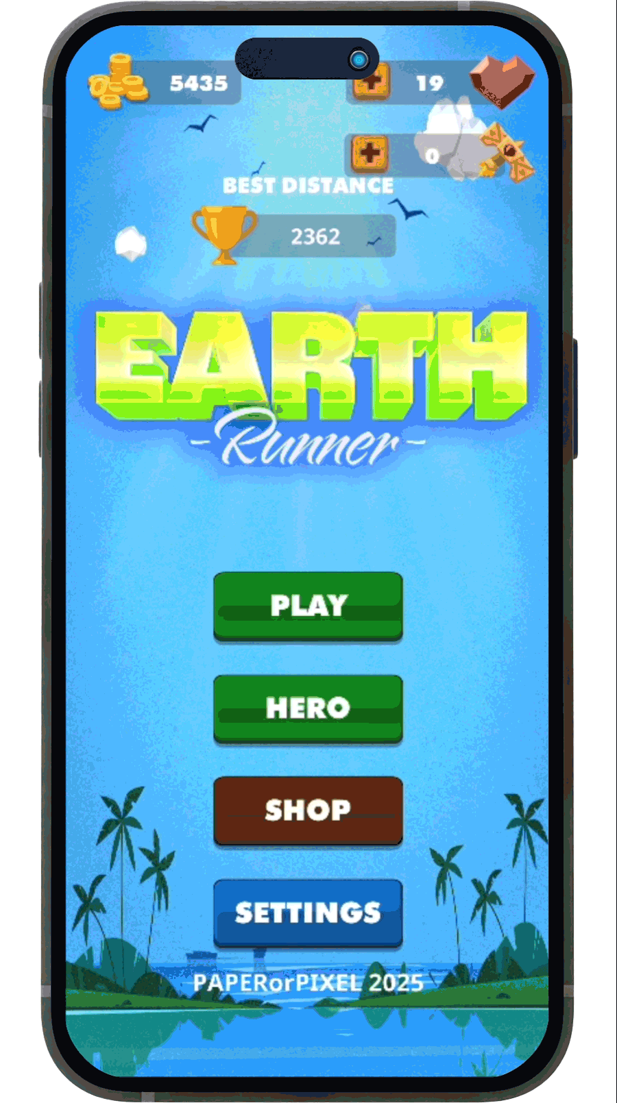 Earth Runner Game Animation