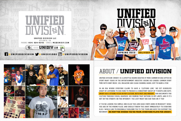 Unified Division Linesheet