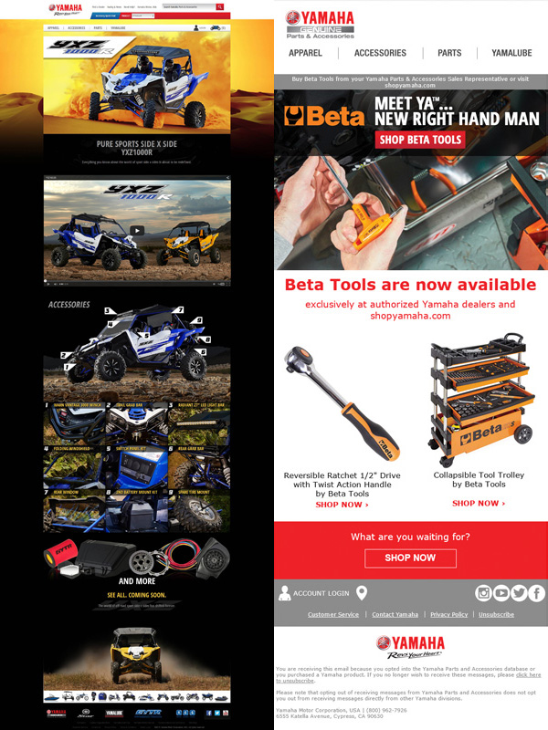 YamahaMotor Web Pages